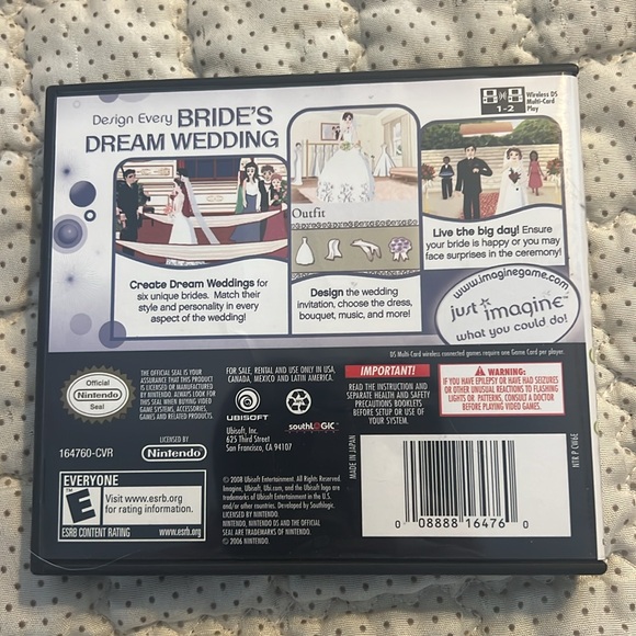 NEW Nintendo DS Imagine Wedding Designer game 2008 - Picture 2 of 2